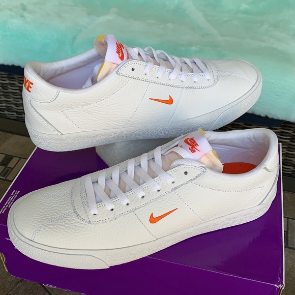 NIKE SB ZOOM BRUIN WHITE/TEAM ORANGE-WHITE MENS - Picture 9 of 16